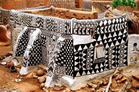 Gourounsi Tiébélé Architecture Burkina Faso Village Africain