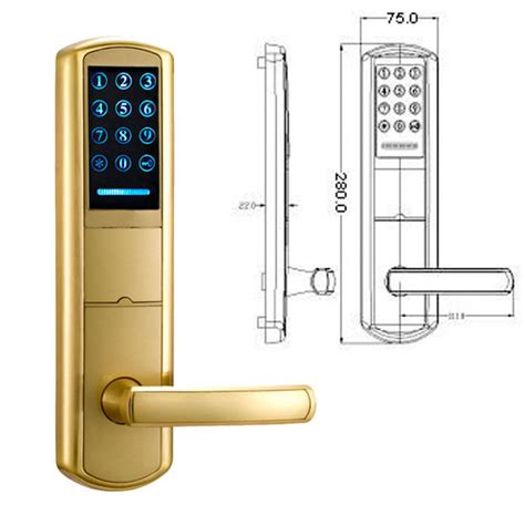 High Security Zinc Alloy Door Handle Lock Smart Key Password
