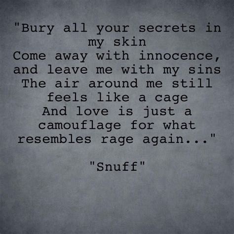 Light, frolicking lyrics could work well with quick, split note rhythms, like runs of eighth or sixteenth notes. Snuff, slipknot lyrics | Music and stuff | Pinterest | Night, The soul and Heart