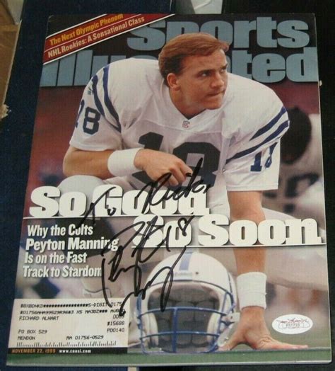 Peyton Manning Autographed Signed Indianapolis Colts Autographed Sports