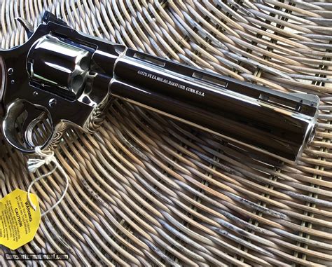Colt Python 357 Magnum 6 Bright Nickel Mfg 1977 New Unfired