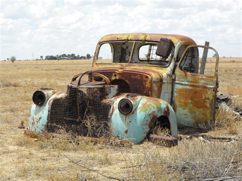 무료 이미지 수송 트럭 정크 오래된 차 빈티지 자동차 오스트레일리아 녹슬었던 난파선 한조각 늙은 부식 된
