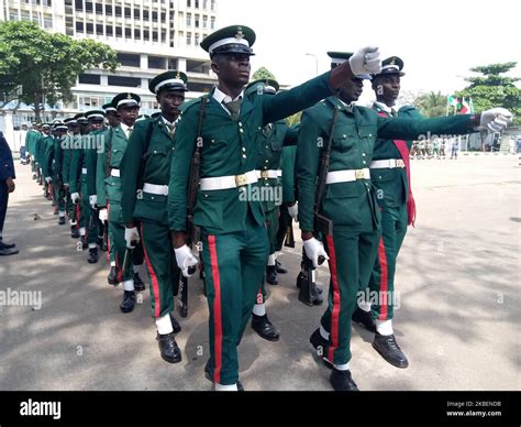 Nigerian Soldiers On Parade During The 2020 Armed Forces Remembrance
