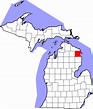 File:Map of Michigan highlighting Alpena County.svg - Wikimedia Commons