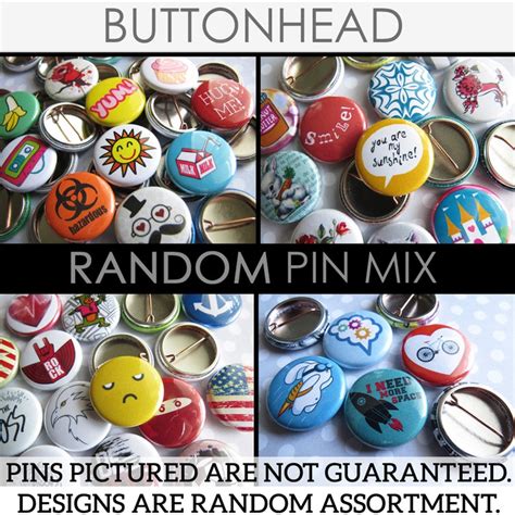 Random Buttons Pins Mix 1 Mini Bulk Resale Wholesale Loose Etsy