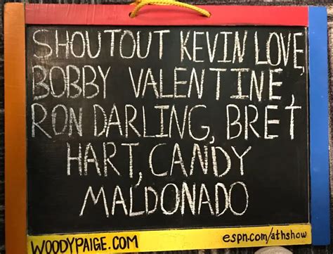 Woody Paige Chalkboard Quote February 14 2020