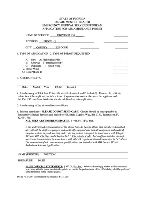 Pdf Florida Dh 680 Form Printable