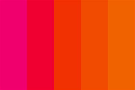 Nice Pink To Orange Mix Color Palette