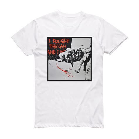 Green Day I Fought The Law Album Cover T Shirt White Album Cover T Shirts