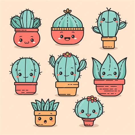 Free Vector Hand Drawn Kawaii Objects Collection