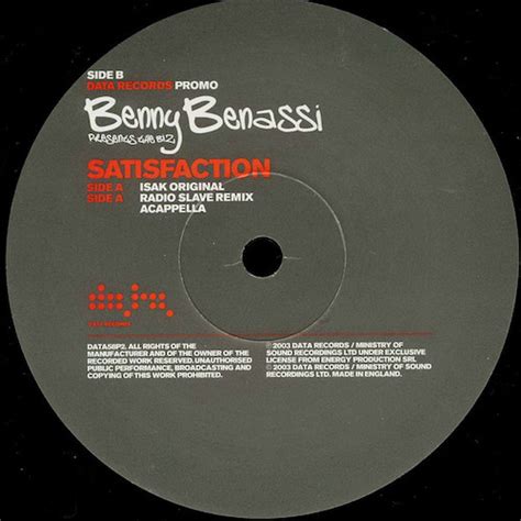Benny Benassi Satisfaction Pop Cult