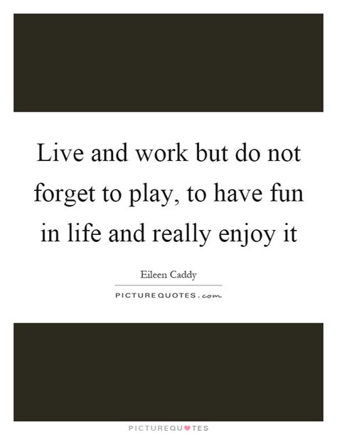 Live And Work But Do Not Forget To Play To Have Fun In Life And