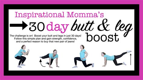 30 Day Workout Challenge Butt And Leg Boost