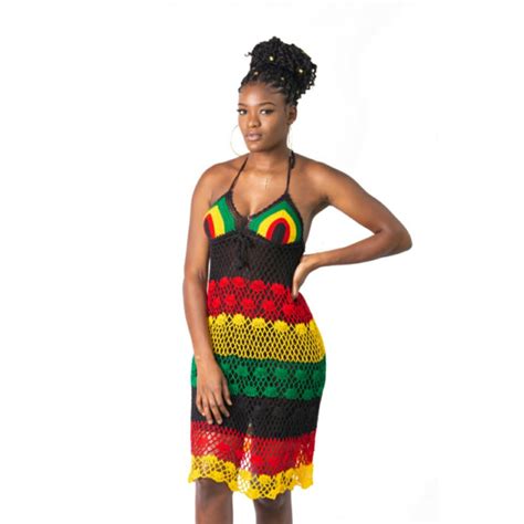 one love rasta crotchet dress everything jamaica