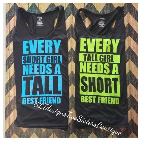 Bestfriend Tanks Sister Tanks Every Tallshort By Sltdesignstsb