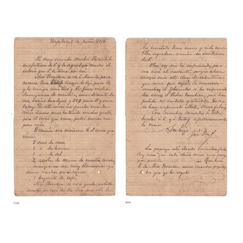 Sold Price Very Rare And Important Letter From José Rizal To His Mother Teodora Alonso