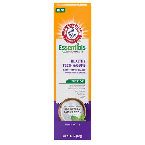Arm And Hammer Essentials Healthy Teeth And Gums Fluoride Toothpaste One 4