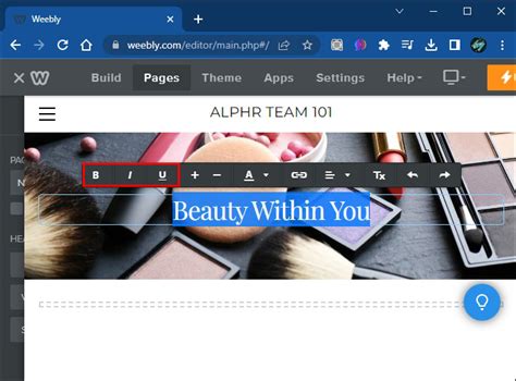 How To Add A Header In Weebly