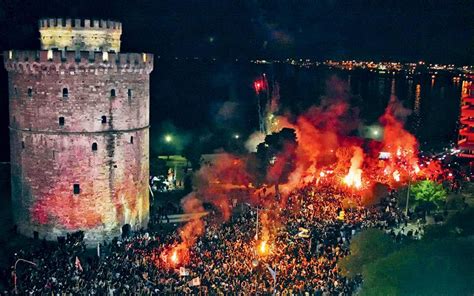 Thessaloniki burns as PAOK celebrates first league victory in 34 years