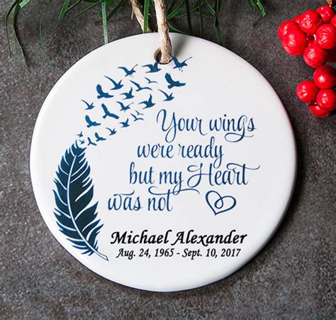 Memorial Ornament For Lost Loved One In Loving Memory Etsy