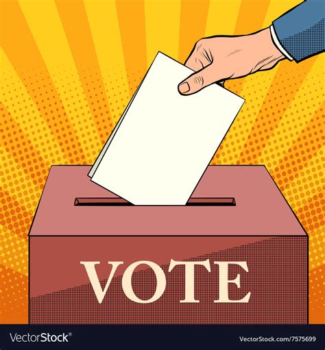 Voter Ballot Box Politics Elections Royalty Free Vector