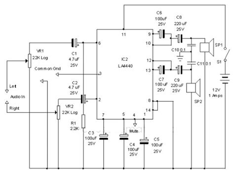 La4440 Amplifier Circuit Diagram Circuit Diagram