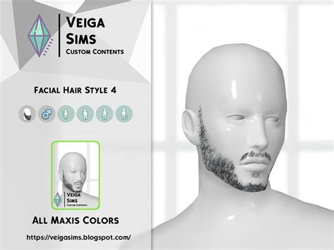 All Maxis Colors Found In Tsr Category Sims 4 Beards And Mustaches In