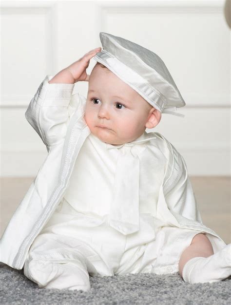 Baby Boys Ivory Romper Boys Ivory Christening Outfit Roco Baby