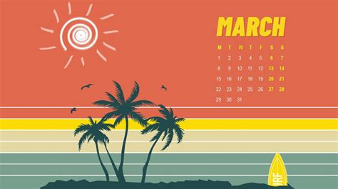 42 March 2021 Calendar Wallpapers