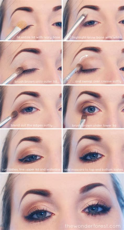 This sultry look incorporates a pop of color (and sparkle!) to give it the perfect springtime touch. How to make everyday neutral smokey eyes makeup step by ...