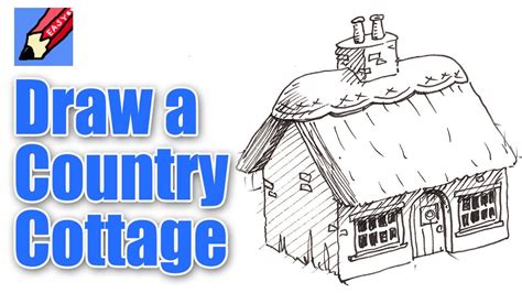 How To Draw A Cottage Real Easy Doodle Drawings Whimsy Art Drawing
