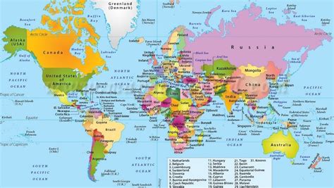 Map Of The Countries Map Of The World