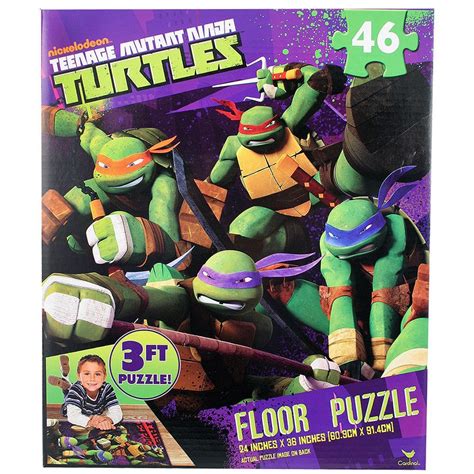 Will we get a leonardo, michelangelo, donatello, and a raph. Teenage Mutant Ninja Turtles Floor Puzzle [46 Pieces ...