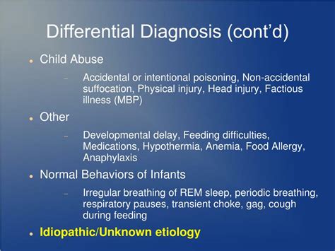 Ppt Apparent Life Threatening Events Alte In Infants Powerpoint