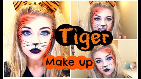 Halloween Tiger Makeup Tutorial Youtube