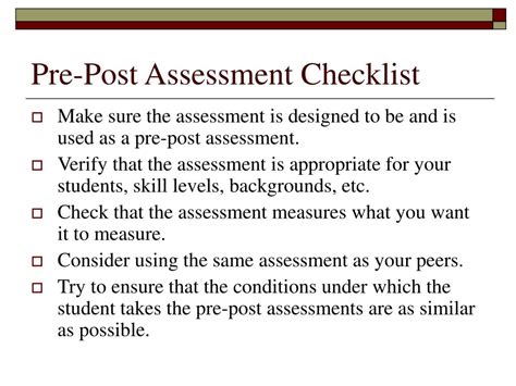 Ppt Pre And Post Assessments Powerpoint Presentation Free Download