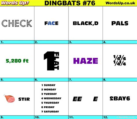 Lateral thinking help and hints: Dingbats & Whatzits Rebus online and printable Puzzles # ...