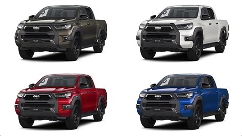 Toyota Hilux Colours Comparison 2023 Whats Your Pick Youtube