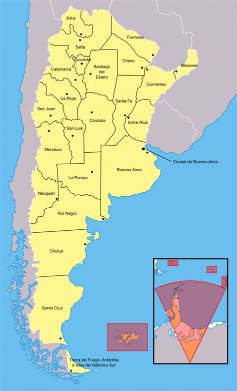 Mapa De Argentina Provincias