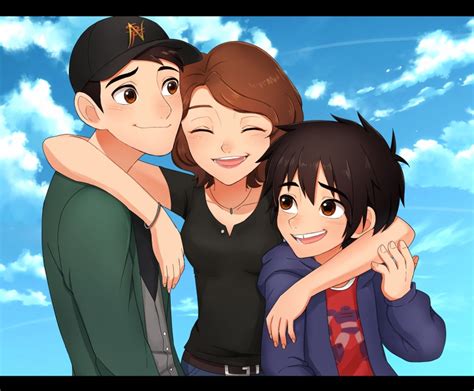 Tadashi Aunt Cass And Hiro Big Hero 6 Fan Art 38466526 Fanpop