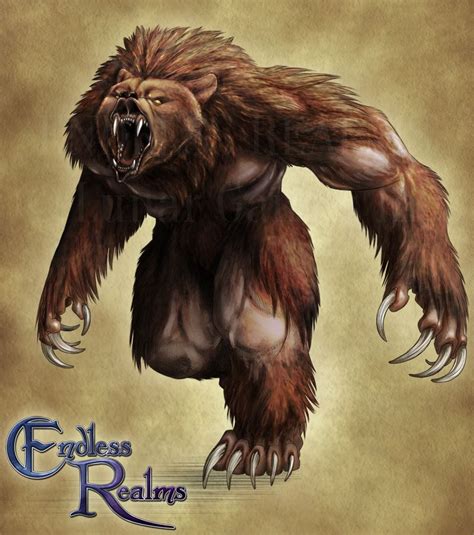 Endless Realms Bestiary Werebear By Jocarra Creature Art Werewolf