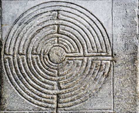 Stone Labyrinth Of The Cathedral Of Lucca Italy Chartres Type