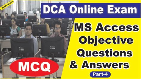 ☑️new Video Dca Online Exam Ms Access Objective Questions And Answers
