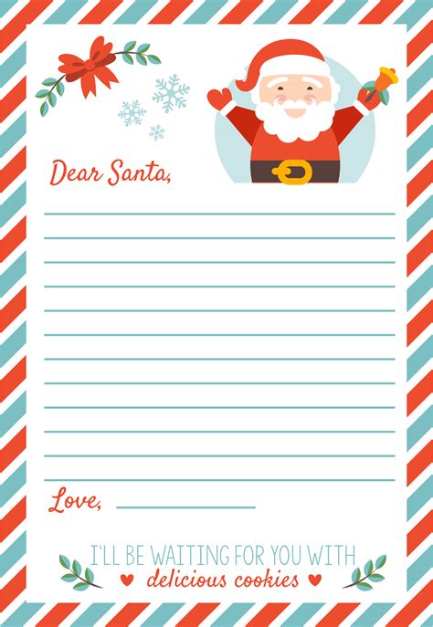 Letter Template To Santa Printable