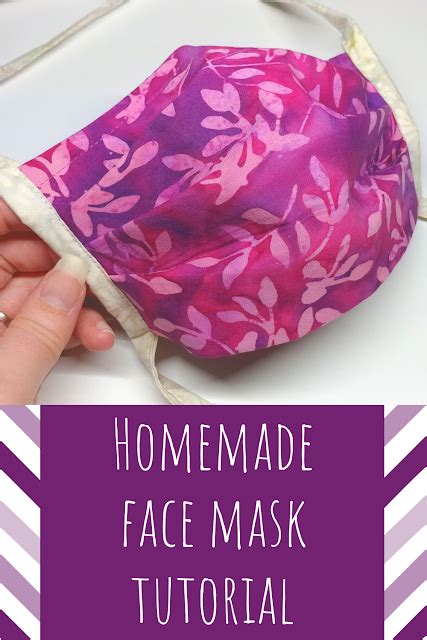 Wash your hand if you accidentally touched it. Face Masks with Fabric Straps Tutorial | Homemade face masks, Diy face mask, Fabric