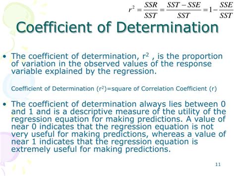 The coefficient of determination r2 contains the same information as r (except for the sign of the slope), and has the interpretation as the proportion of explained variability. PPT - STA 106: Correlation and Linear Regression ...