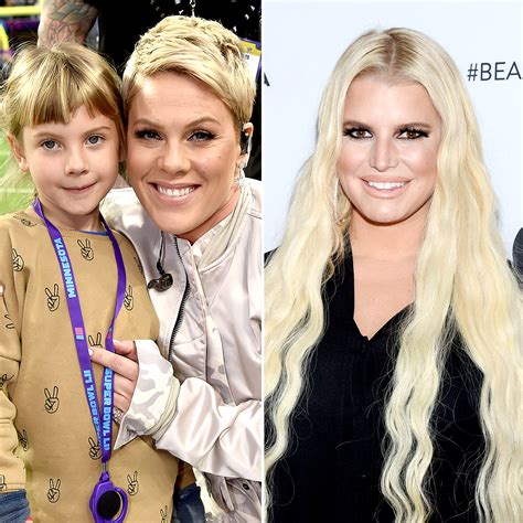 pink dyes daughter s hair after jessica simpson is mom shamed usweekly