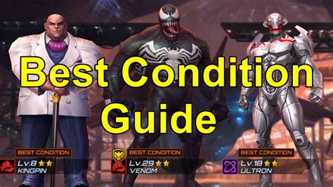 Try to mix up heroes to get higher team bonus. Marvel Future Fight - Best Condition Guide - YouTube