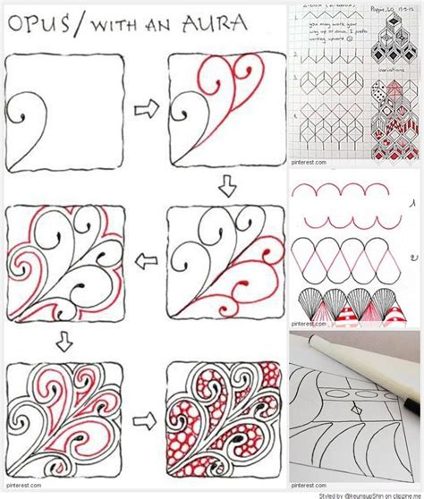 Zentangle Tutorial Zentangle Patterns Tangle Patterns Doodle Patterns