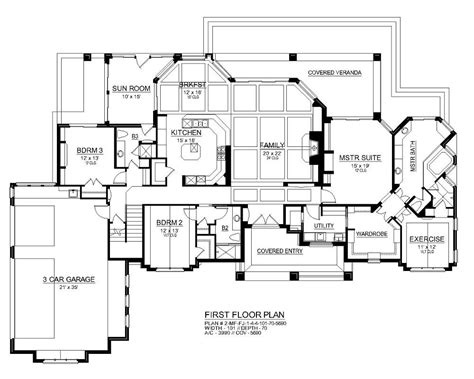 Luxury Lake Style House Plan 6465 Lake Bonham 6465